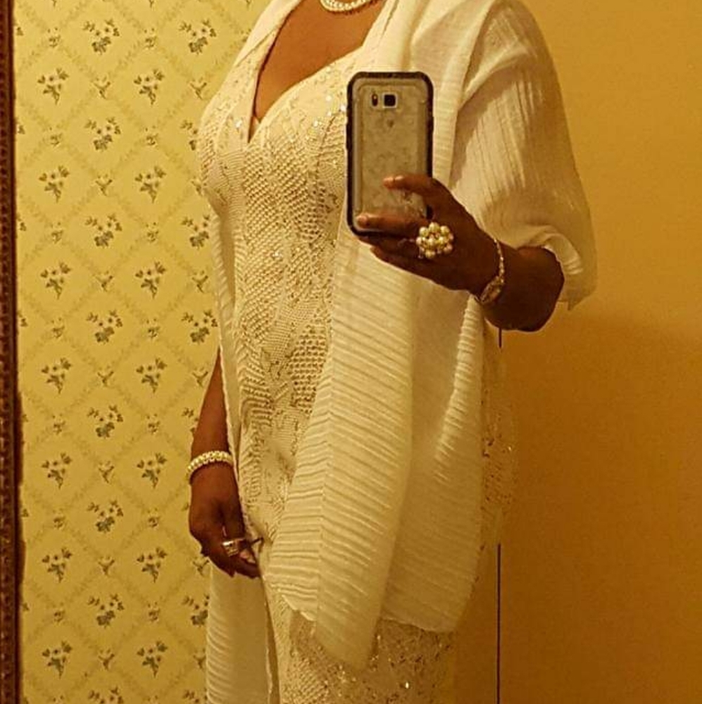 Sequined gown